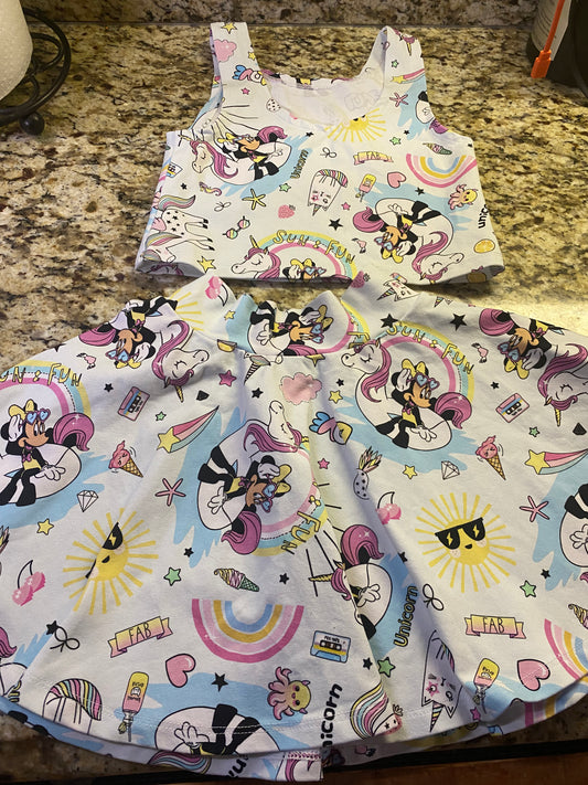 2pc size 5 Happiest place with rainbows